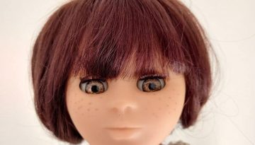 Photo du visage de la poupée Christie de Catherine Refabert