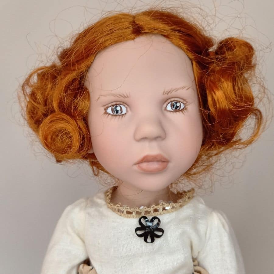 photo du visage de la poupée Griet de Zwergnase