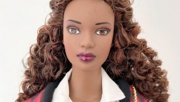 Photo du visage de la poupée african american de Robert Tonner