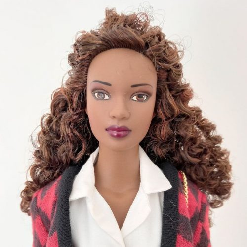 Photo du visage de la poupée african american de Robert Tonner
