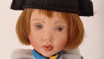 Photo du visage de la poupée Pierrot d'Helen Kish