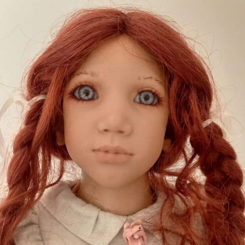 Photo du visage de la poupée marlie d'annette himstedt