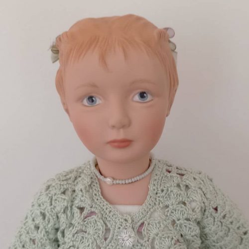 Photo du visage de la poupée Anneke de Ulrike Hutt pour Götz