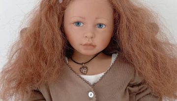 Photo du visage de la poupée Nicoletta de Heidi Plusczok