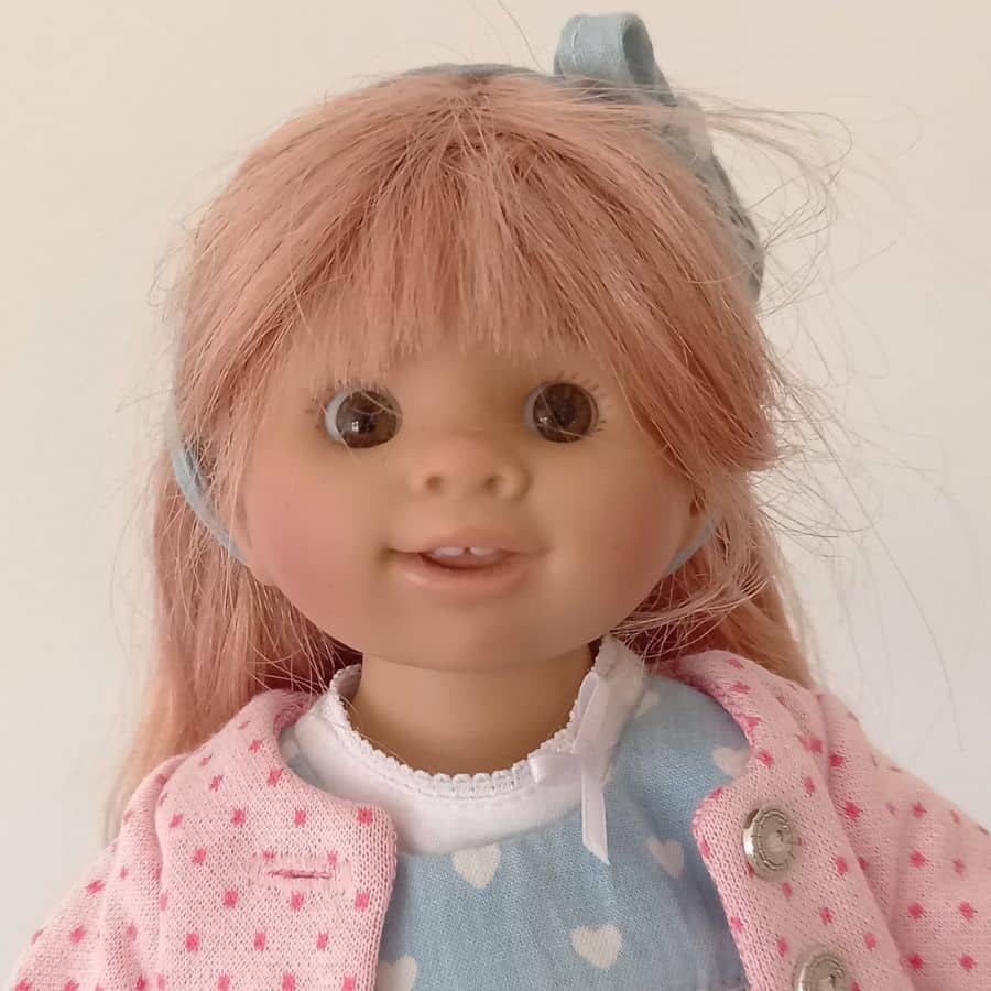 Photo du visage de la poupée Frieda de Schildkröt