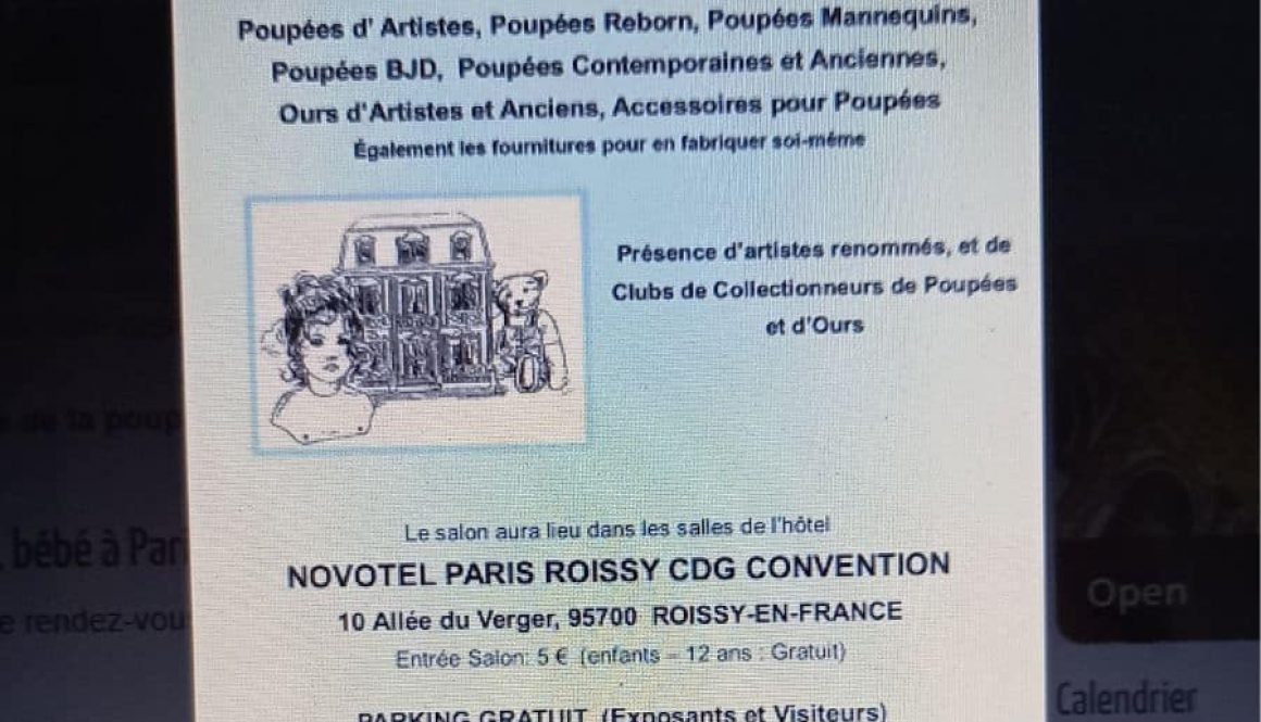 Affiche du salon de la poupée 2025