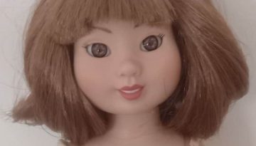 Photo du visage de la poupée Gracie de Mary Engelbreit pour Robert Tonner