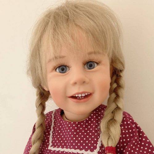 Photo du visage de la poupée Karin de Götz