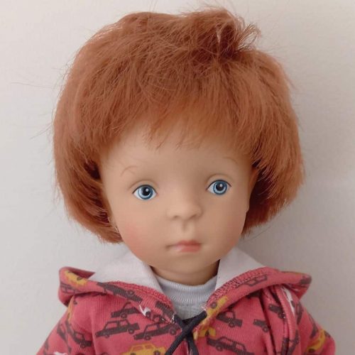 Photo du visage de la poupée Emile de Sylvia Natterer