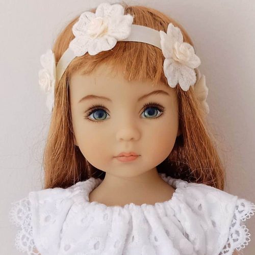 Photo du visage de la poupée little darling de Dianna Effner