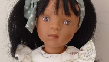 Photo du visage de la poupée Samira de Sylvia Natterer