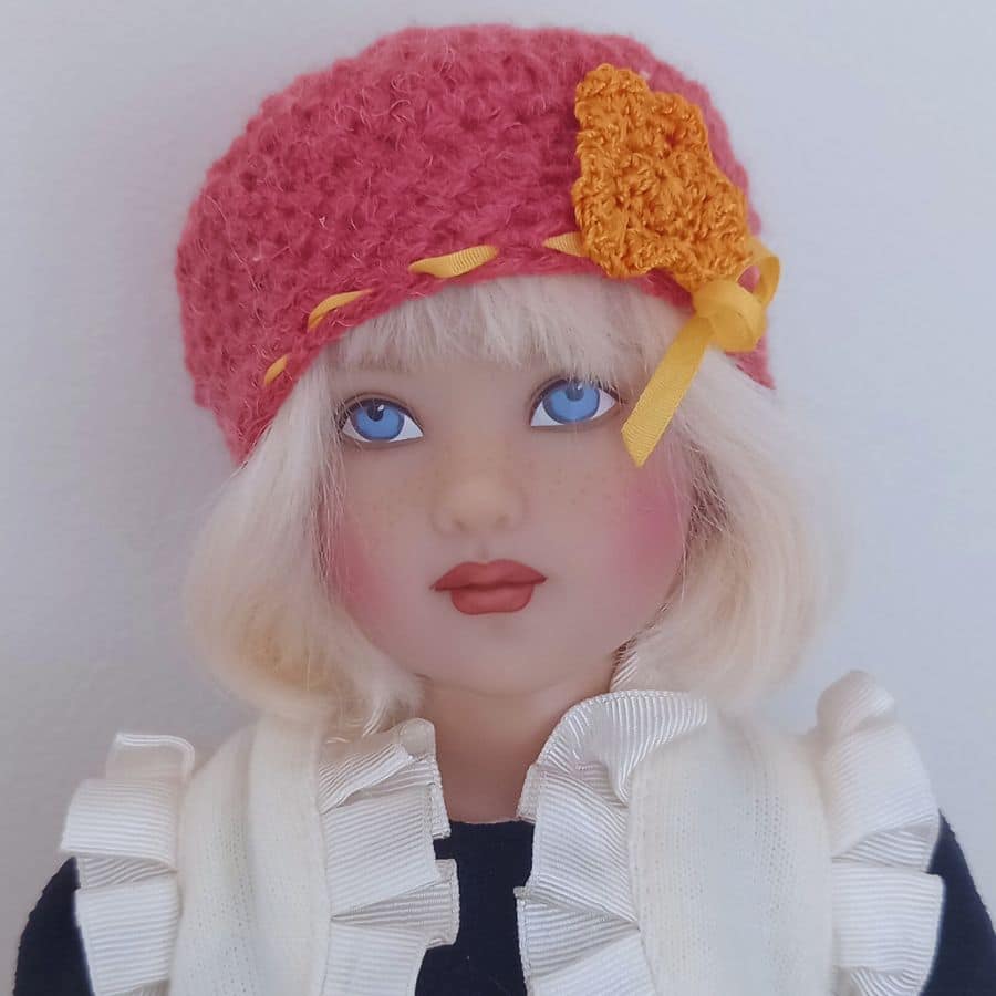 Photo du visage de la poupée Piper Big Sis d'Helen Kish