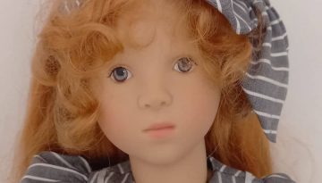 Photo du visage de la poupée Eliane de Sylvia Natterer pour Gotz