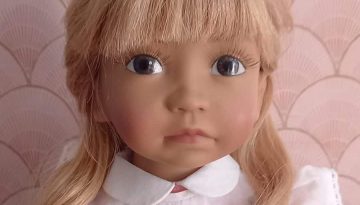 Photo du visage de la poupée Blandine d'Angela Sutter