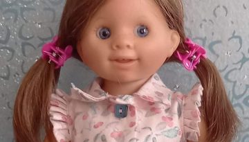 Photo du visage de la poupée Frieda de Schildkrot