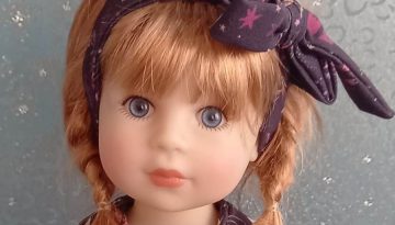 Photo du visage de la poupée Yella de Schildkrot