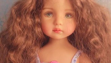 Photo du visage de la poupée Nora de Dianna Effner