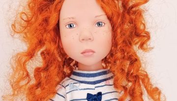 Photo du visage de la poupée Melina de Zwergnase
